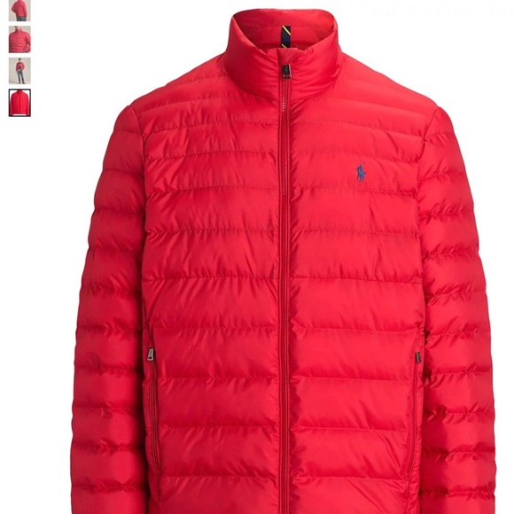 Men's Red Puffer Jacket